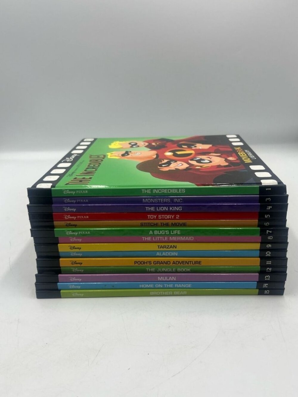 Disney Moviebook Library 15-Book Hardcover Collection (missing book 2)✅